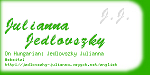 julianna jedlovszky business card